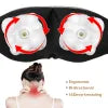 Electrical Shiatsu U Shape Massage Shawl Back Neck Shoulder Body Massager Device Infrared Heated Kneading Home Massage Shawl